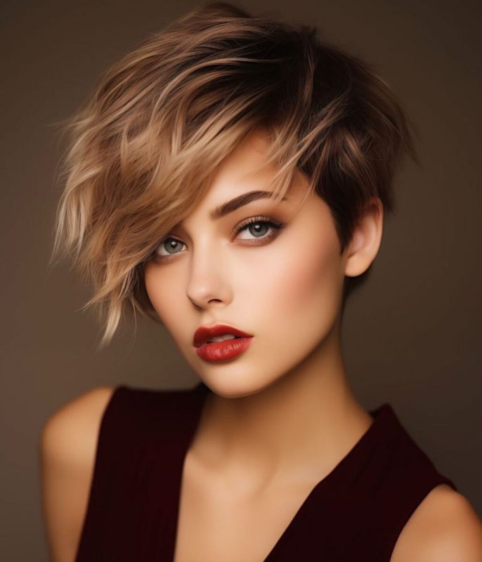 Bold Short Hair With Highlights