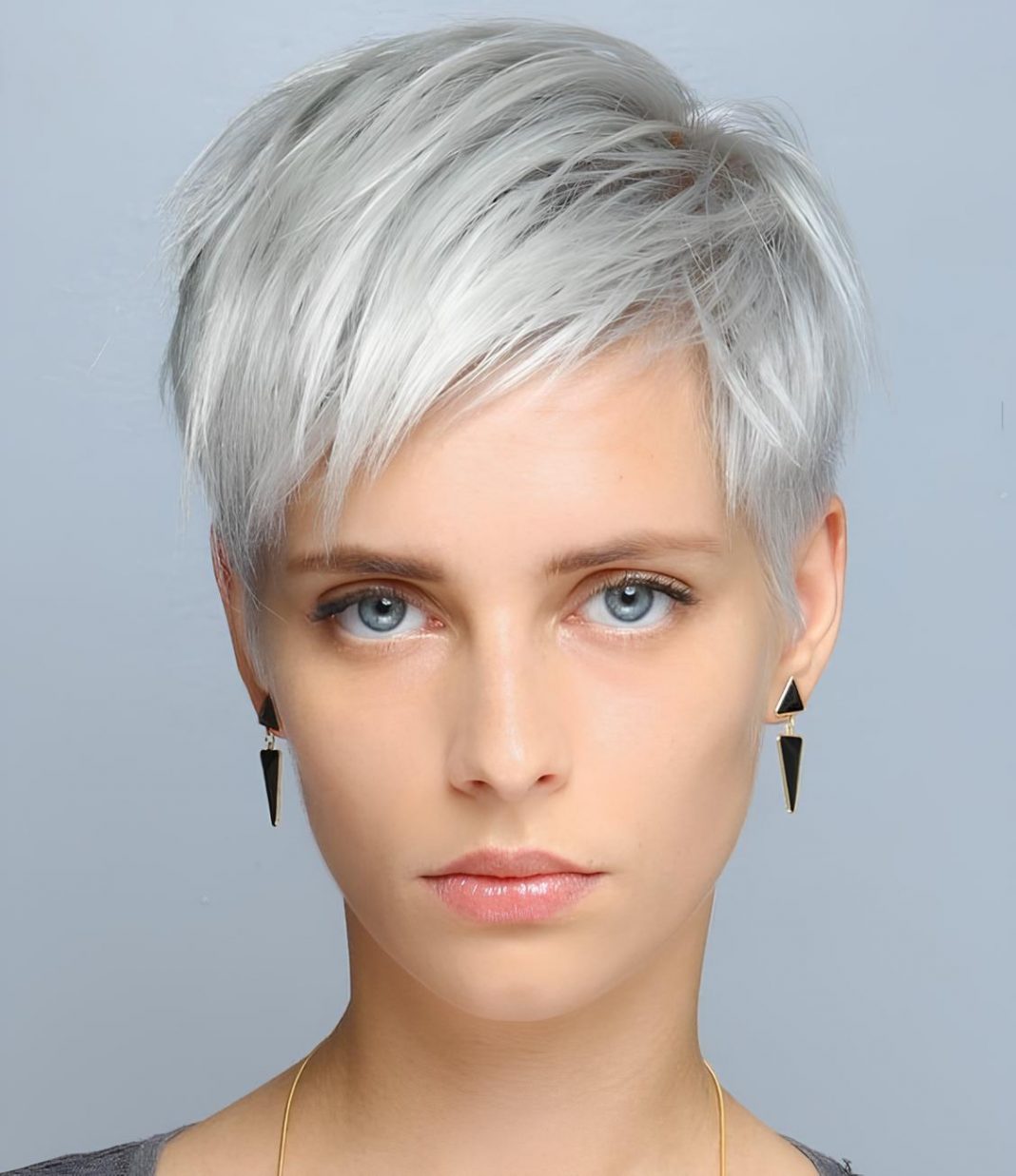 Minimalist Silver Crop with Piercing