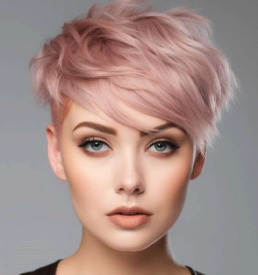 Modern Edge: The Asymmetrical Pink Pixie