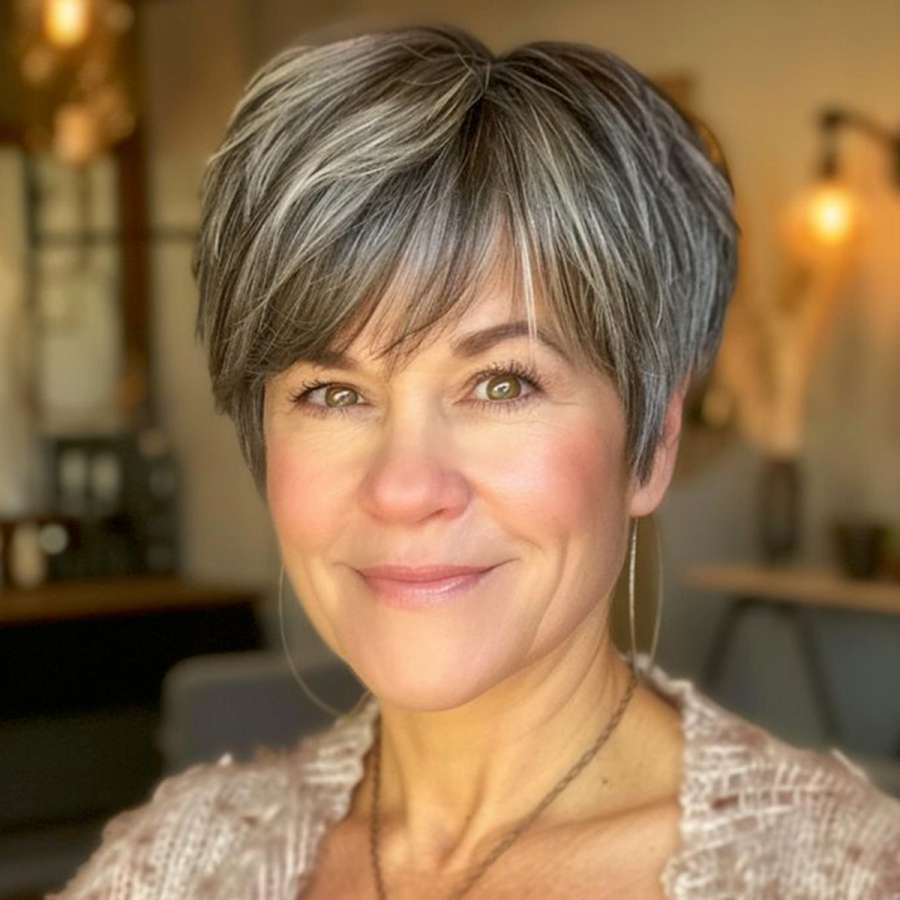 Confident and Stylish: The Short Layered Cut for Mature Women