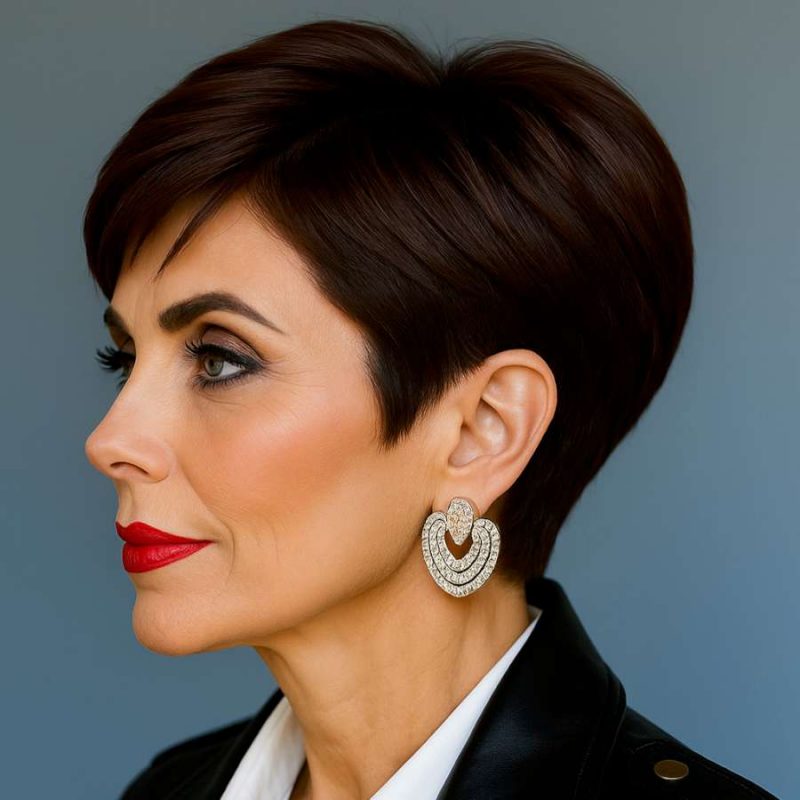 Sleek Side-Swept Pixie for Sophisticated Impact