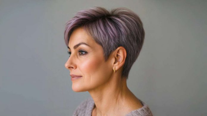 Soft Lavender Pixie – A Perfect Blend of Elegance and Edge